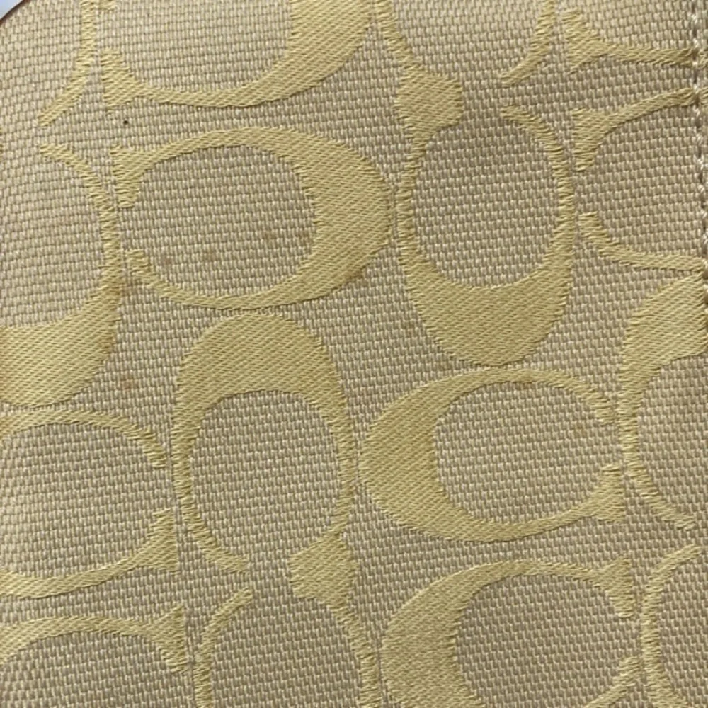 Coach vintage y2k yellow signature c wristlet bag